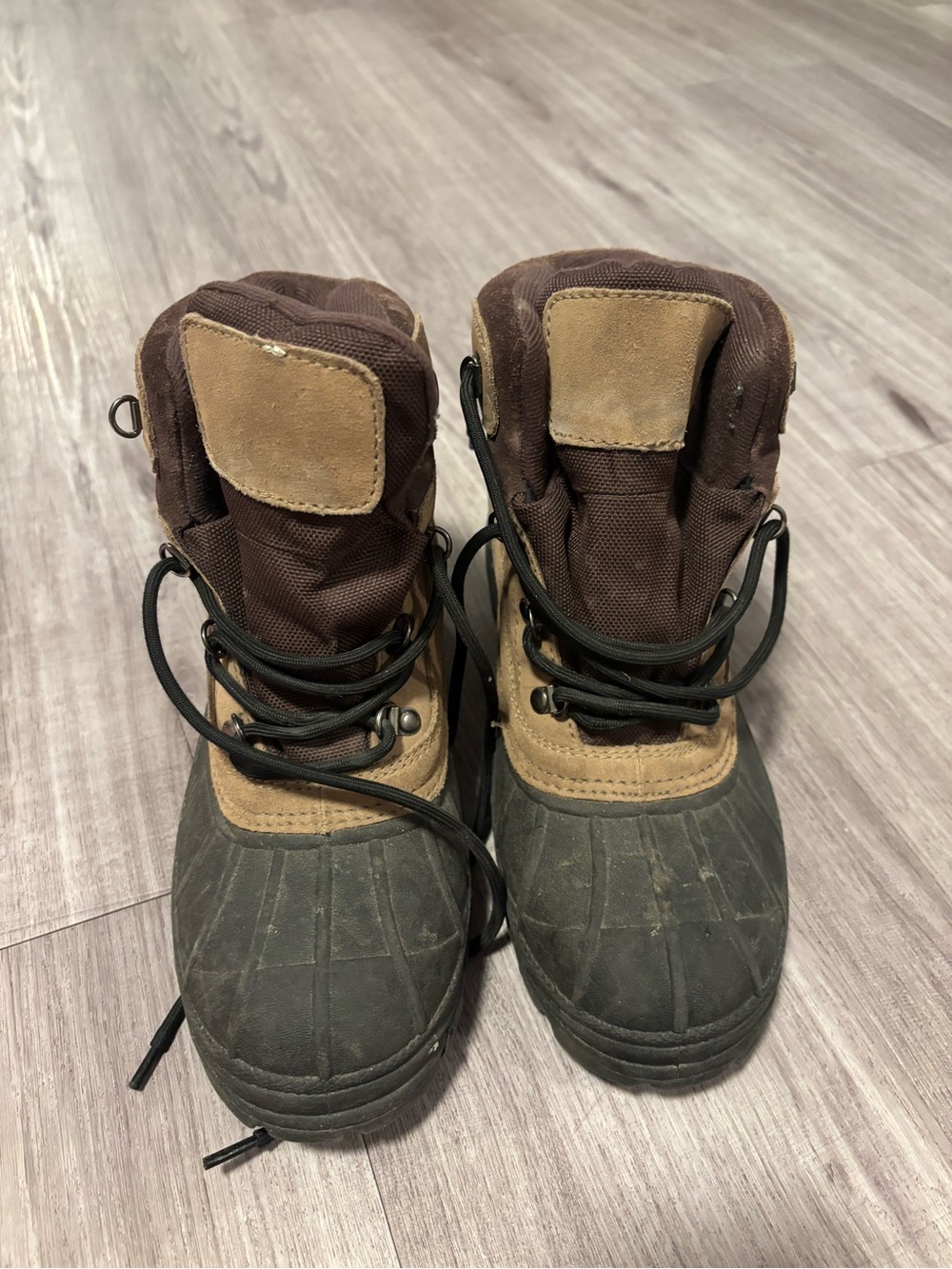 Sorel Cold Mountain Brown Tan Waterproof Winter Snow Boots Size 9